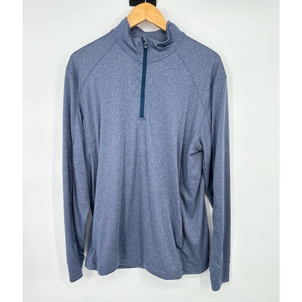 Vineyard Vines Men's Size L Blue 1/4 Zip Performance Pullover Sweatshirt Stretch